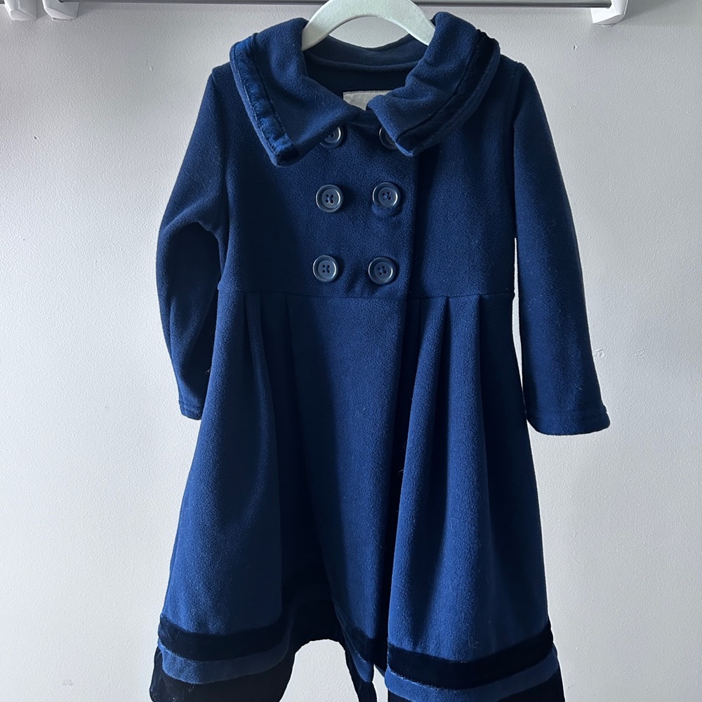 Copper Key Royal Blue Double-Breasted Pea Coat